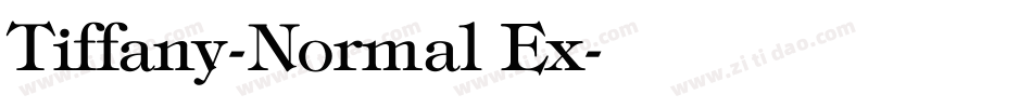 Tiffany-Normal Ex字体转换